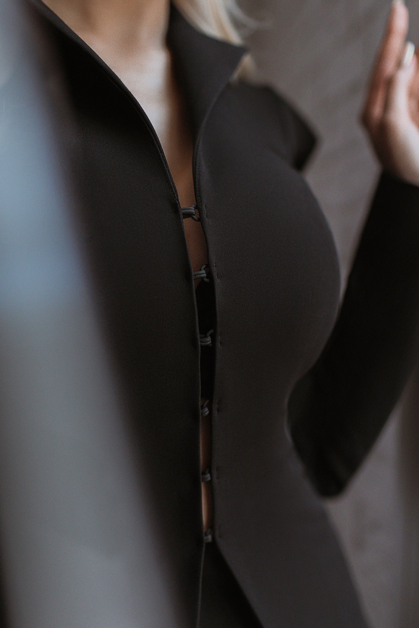 Black 2-Piece Formal Pencil Skirt Suit
